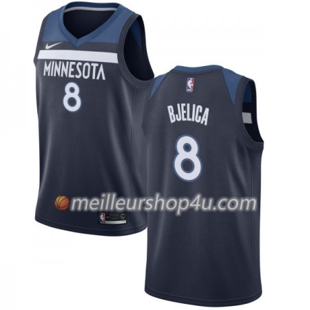 Maillot Basket Homme Minnesota Timberwolves Nemanja Bjelica 8 Nike 2017-18 Navy Swingman
